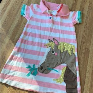 Mini Boden Polo Dress with Horse